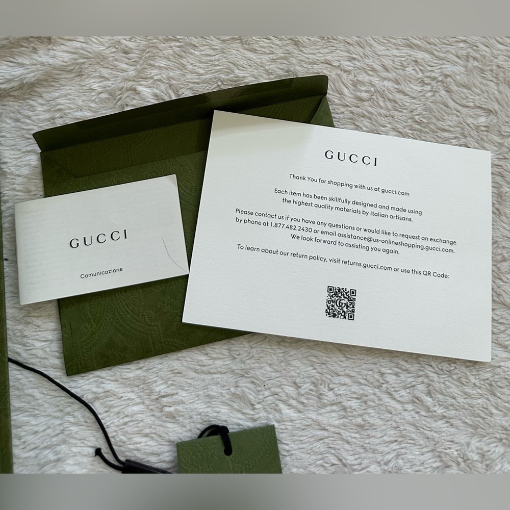 Gucci GG Marmont Leather Belt With Shiny Buckle sz 80 - Picture 7 of 15